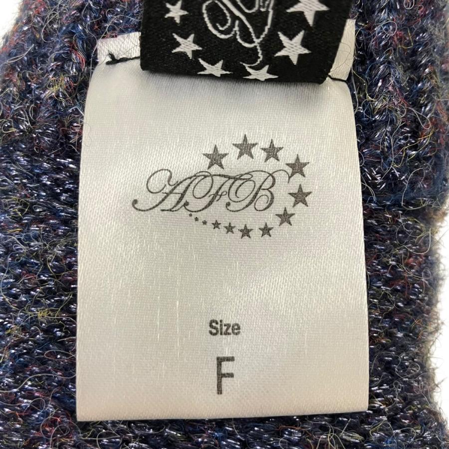 【値下げ】AFB STAR FINGERLESS GLIER ウール手袋 ネイビー サイズ：F (EC)_4