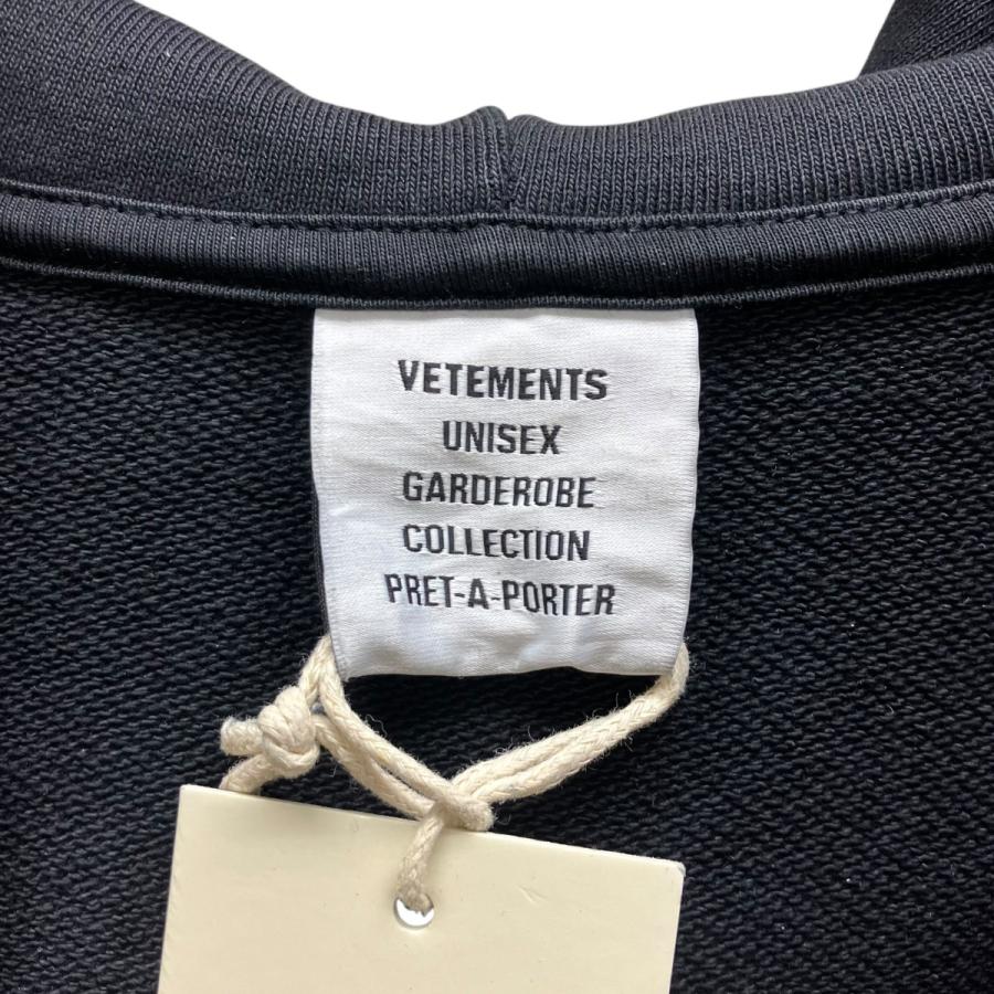 ヴェトモン VETEMENTS 25AW ジップパーカー ブラック サイズ：XS