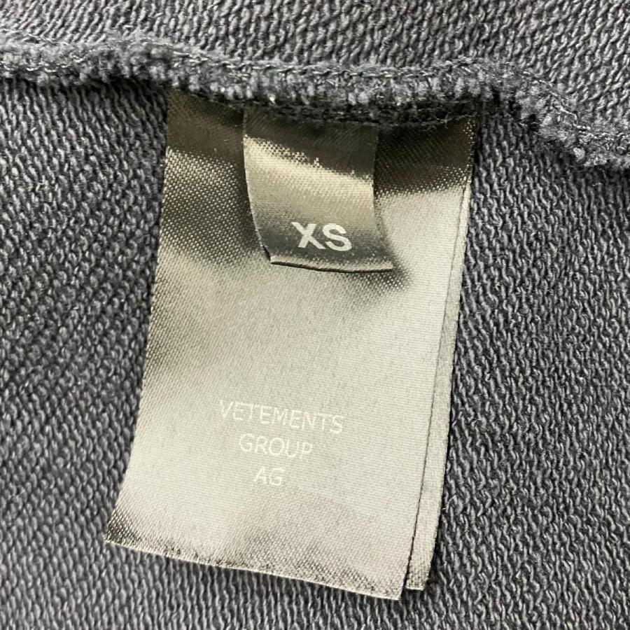 ヴェトモン VETEMENTS 25AW ジップパーカー ブラック サイズ：XS