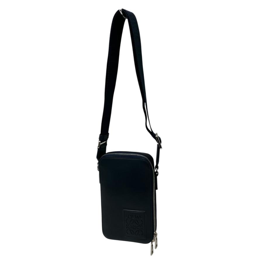 LOEWE（ロエベ） バーティカルクロスボディショルダーバッグ ネイビー