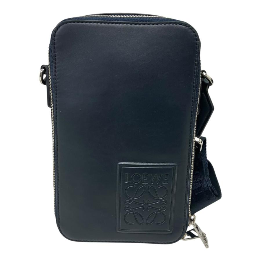 LOEWE（ロエベ） バーティカルクロスボディショルダーバッグ ネイビー