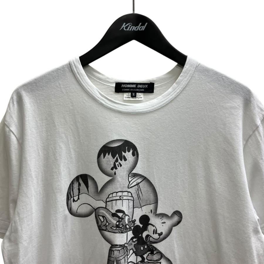 コムデギャルソンオムドゥ × Disney 長袖プリントシャツXL COMME des GARCONS HOMME DEUX コムデギャルソンオムドゥ ミッキー