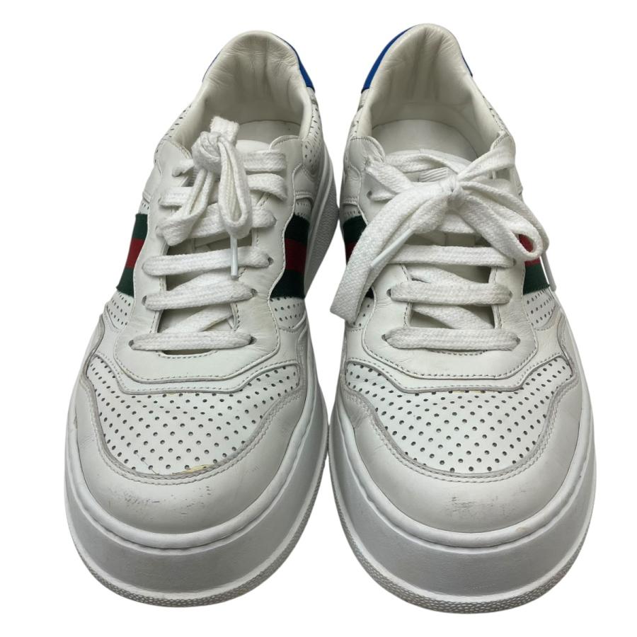 GUCCI（グッチ） 厚底ローカットスニーカー ホワイト サイズ：39 