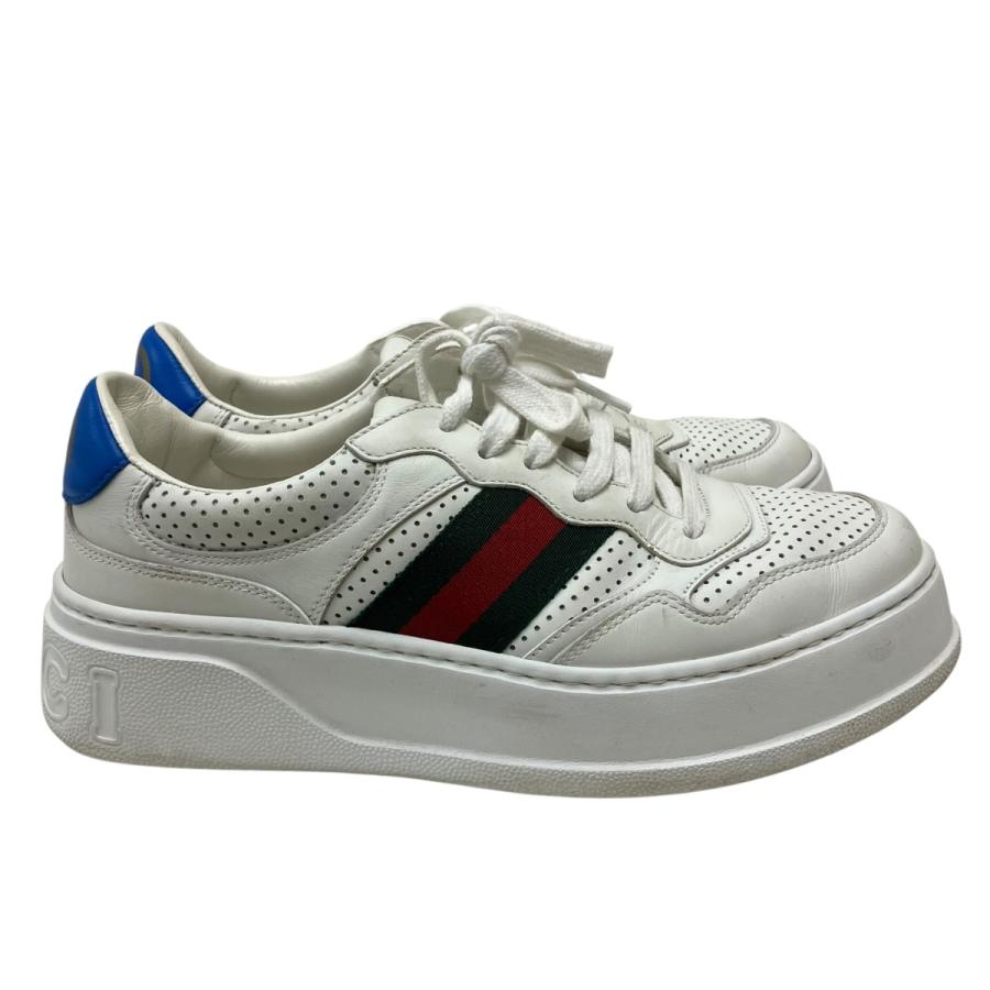 GUCCI（グッチ） 厚底ローカットスニーカー ホワイト サイズ：39 