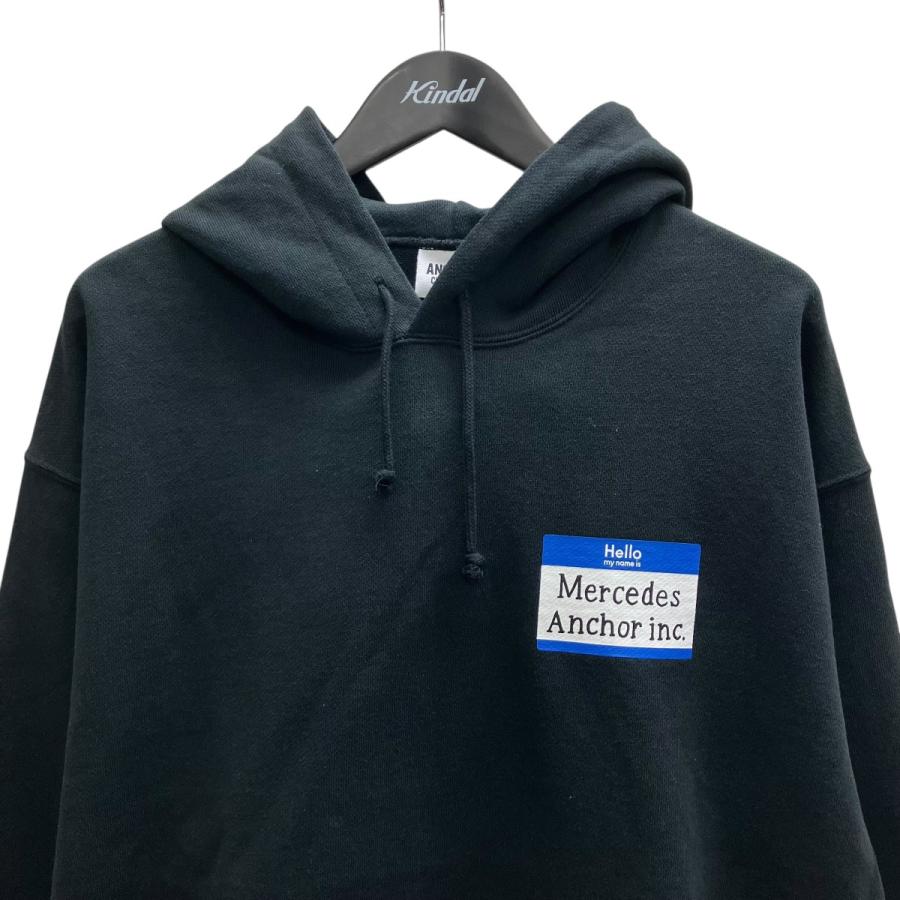 メルセデスアンカーインク ANCHOR INC 26SS NAME BADGE LABEL HOODIE プルオーバーパーカー ブラック サイズ：XL_2