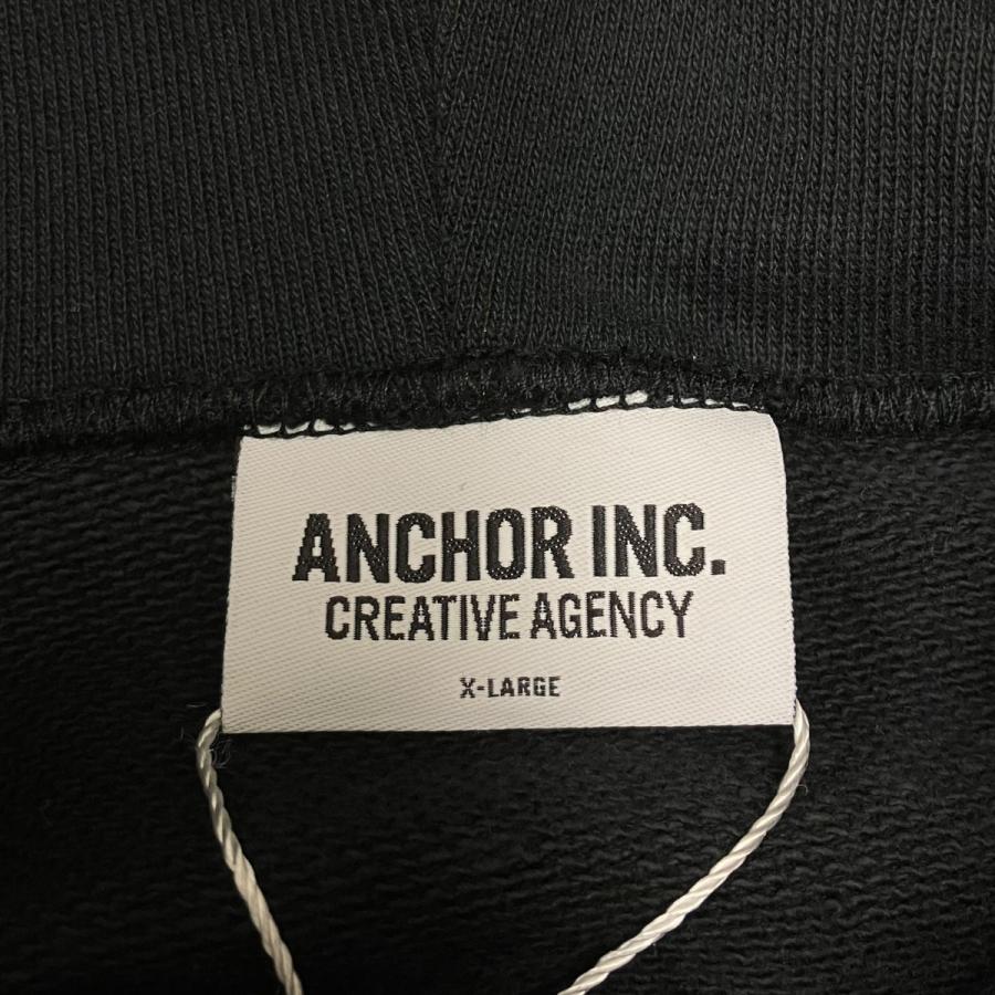 メルセデスアンカーインク ANCHOR INC 26SS NAME BADGE LABEL HOODIE プルオーバーパーカー ブラック サイズ：XL_4