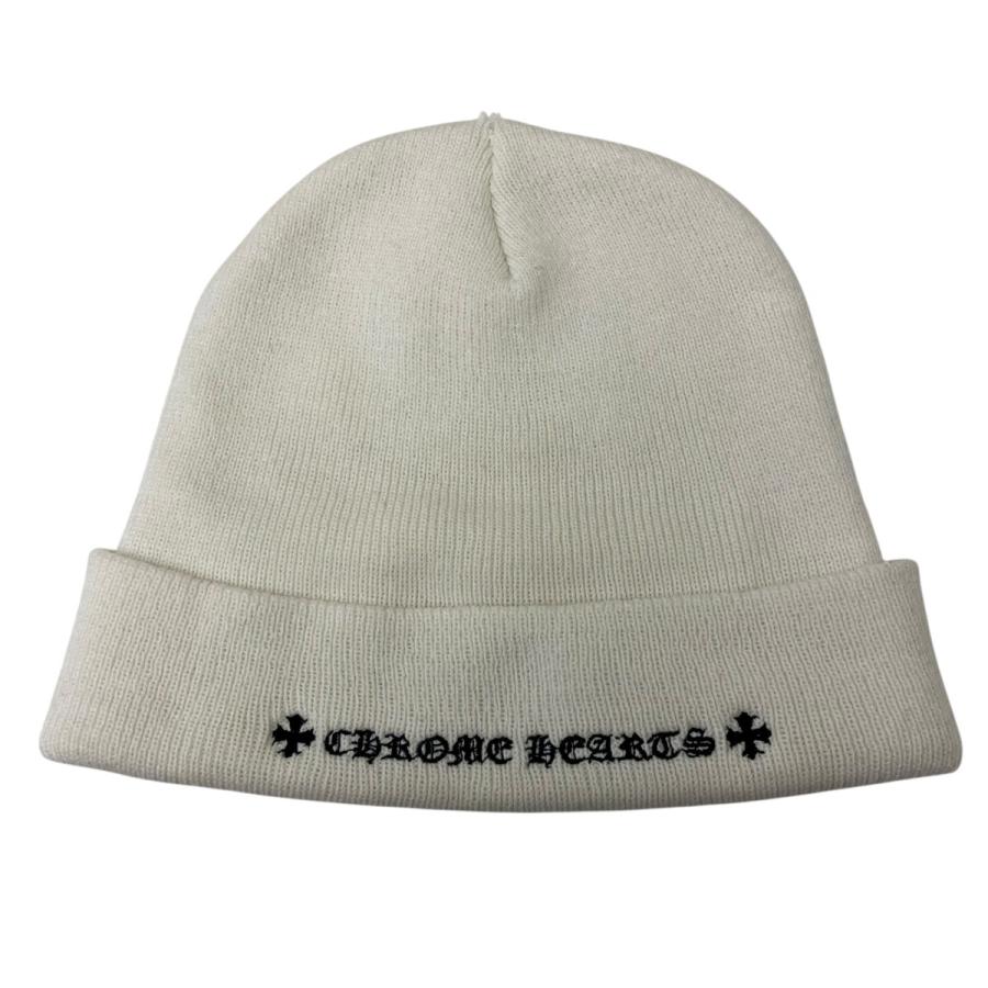 CHROME HEARTS（クロムハーツ） ニットキャップ ホワイト サイズ：ONE