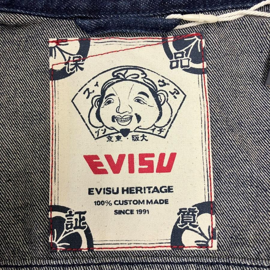エヴィス EVISU デニムジャケット インディゴ サイズ：S
