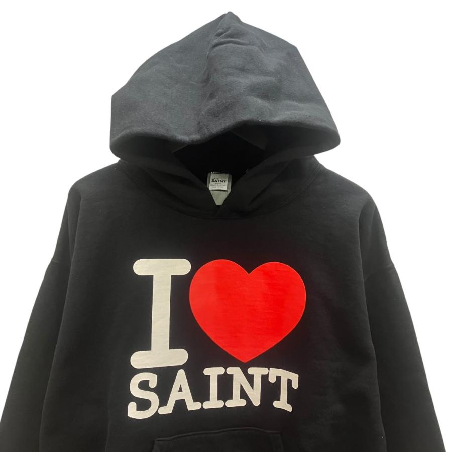 値下げ】SAINT MICHAEL HOODIE I LOVE SAINT BLACK プルオーバー