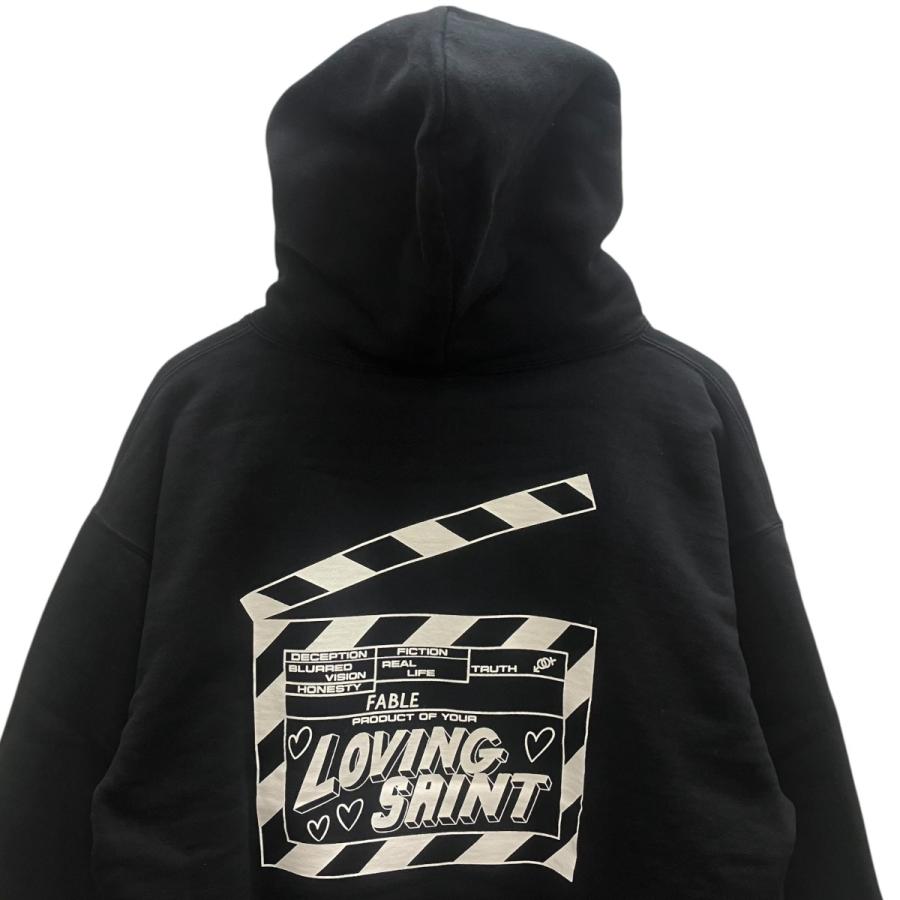 値下げ】SAINT MICHAEL HOODIE I LOVE SAINT BLACK プルオーバー
