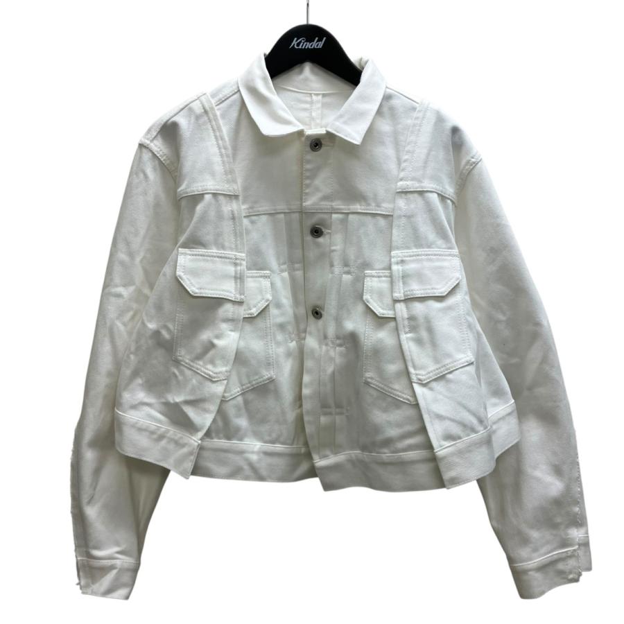 sacai ホワイトデニムジャケット sacai（サカイ） デニムジャケット ホワイト サイズ：1 : カインドオル