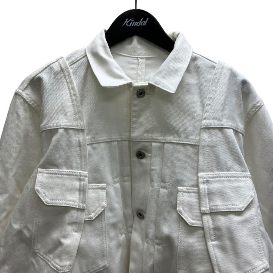 sacai（サカイ） デニムジャケット ホワイト サイズ：1 : カインドオル
