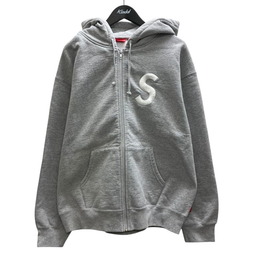 は*や様 Supreme Sロゴ グレー ジップパーカー Supreme Sロゴ ジップアップ パーカー | グレー | FARFETCH JP