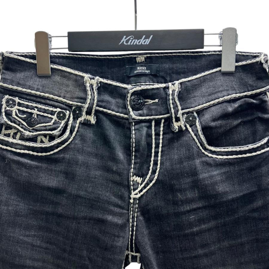 TRUE RELIGION（トゥルーレリジョン） デニムパンツ グレー サイズ：28