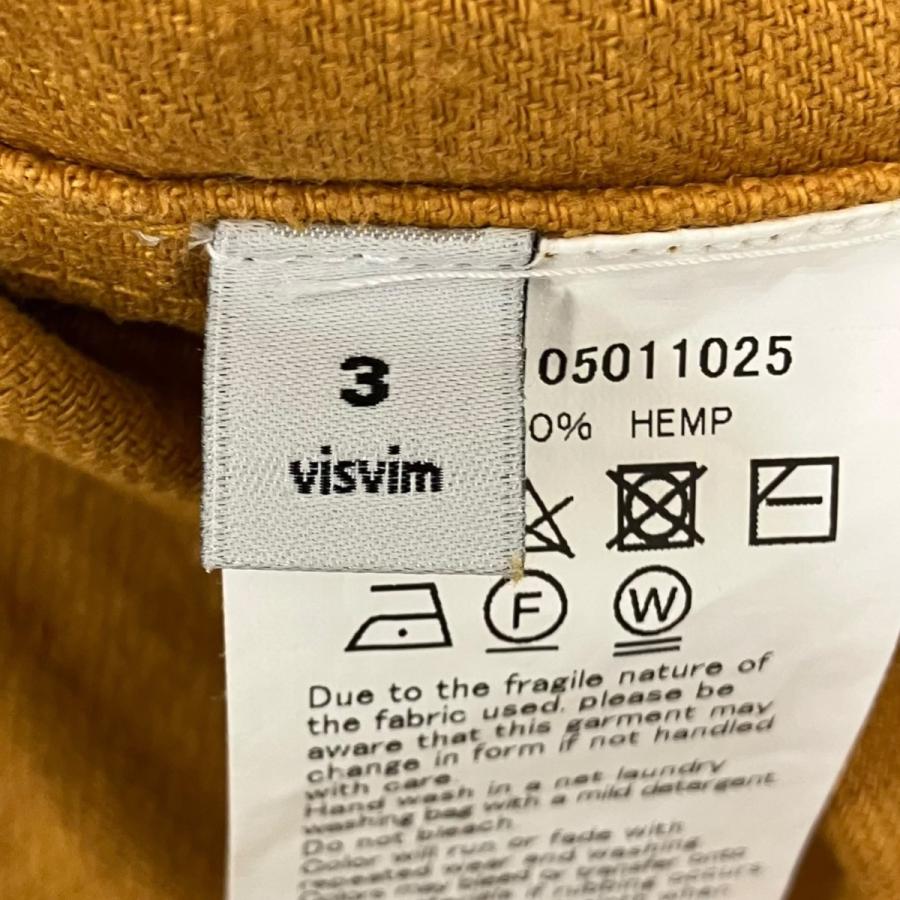 visvim（ヴィズヴィム） ビズビム 半袖シャツ マスタード サイズ：3