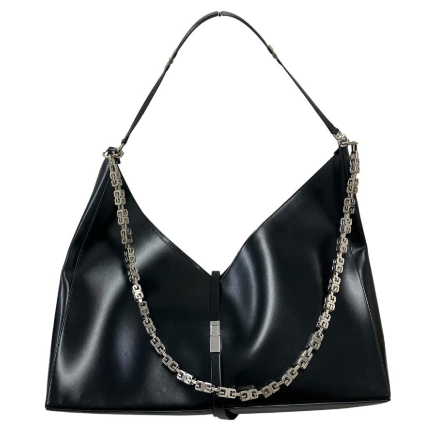 GIVENCHY ブラックレザーショルダーバッグ GIVENCHY（ジバンシィ） レザーショルダーバッグ ブラック