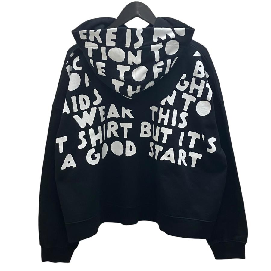 メゾンマルジェラ Maison Margiela プルオーバーパーカー ブラック×ホワイト サイズ：S_2