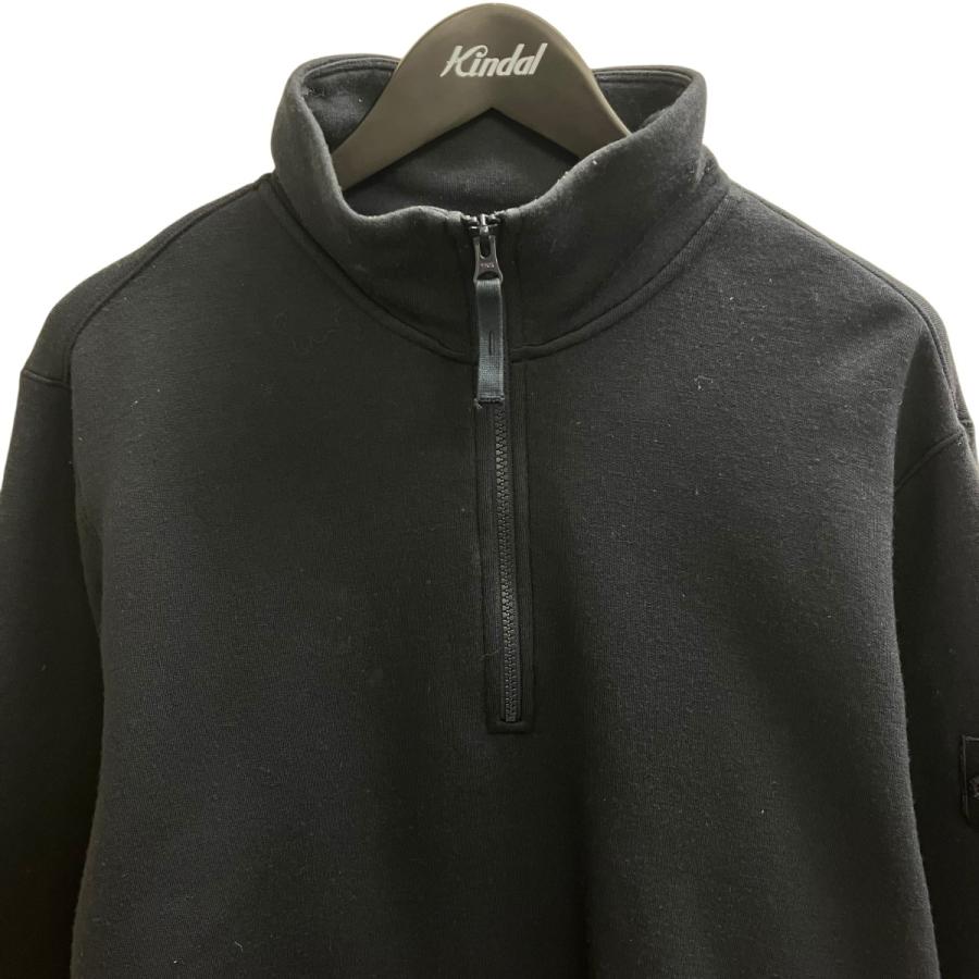 Stone  ジップアップニット ハーフジップ 美品 ブラック M ストーンアイランド ストーンアイランド ニット ハーフジップ セーター