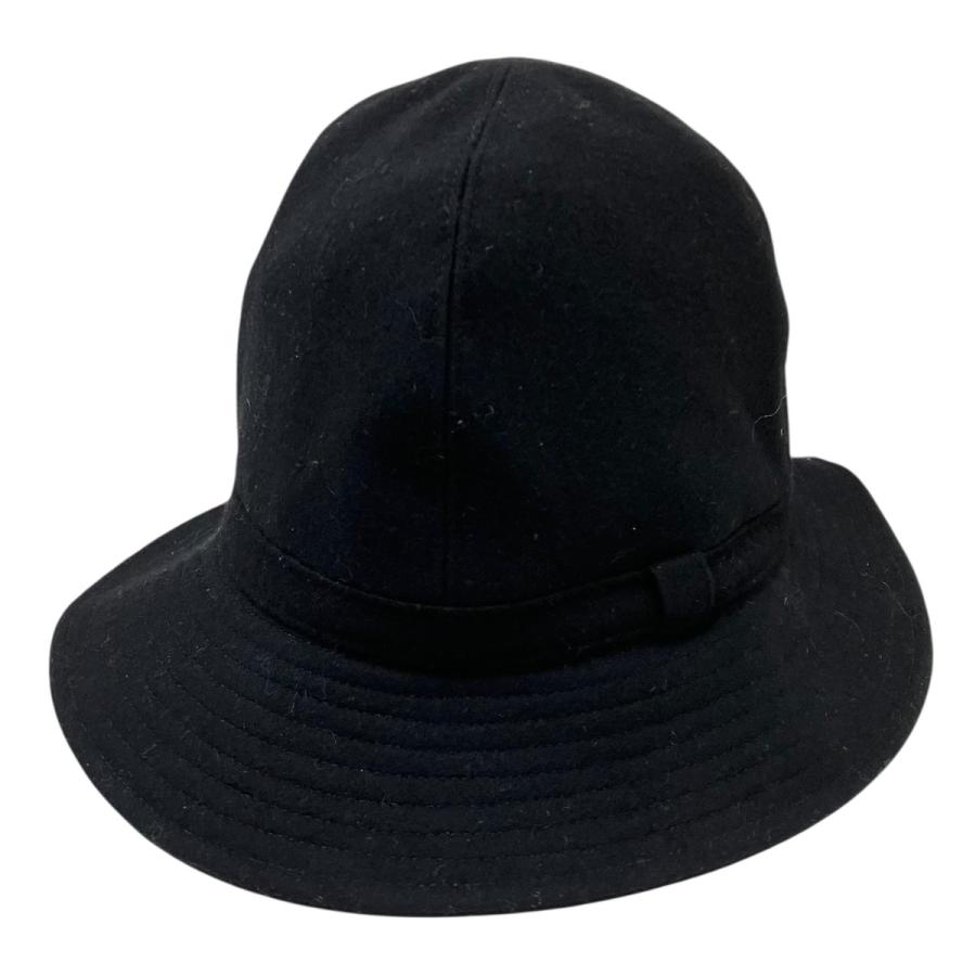 ヨウジヤマモトプールオム ウールハット ブラック サイズ4 Yohji Yamamoto POUR HOMME ヨウジヤマモトプールオム ウールハット