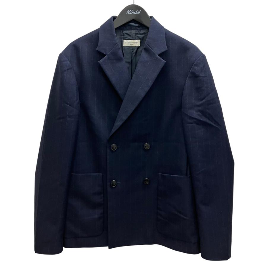 ドリスヴァンノッテン テーラードジャケット 紺 44 DRIES VAN NOTEN（ドリス ヴァン ノッテン） テーラードジャケット