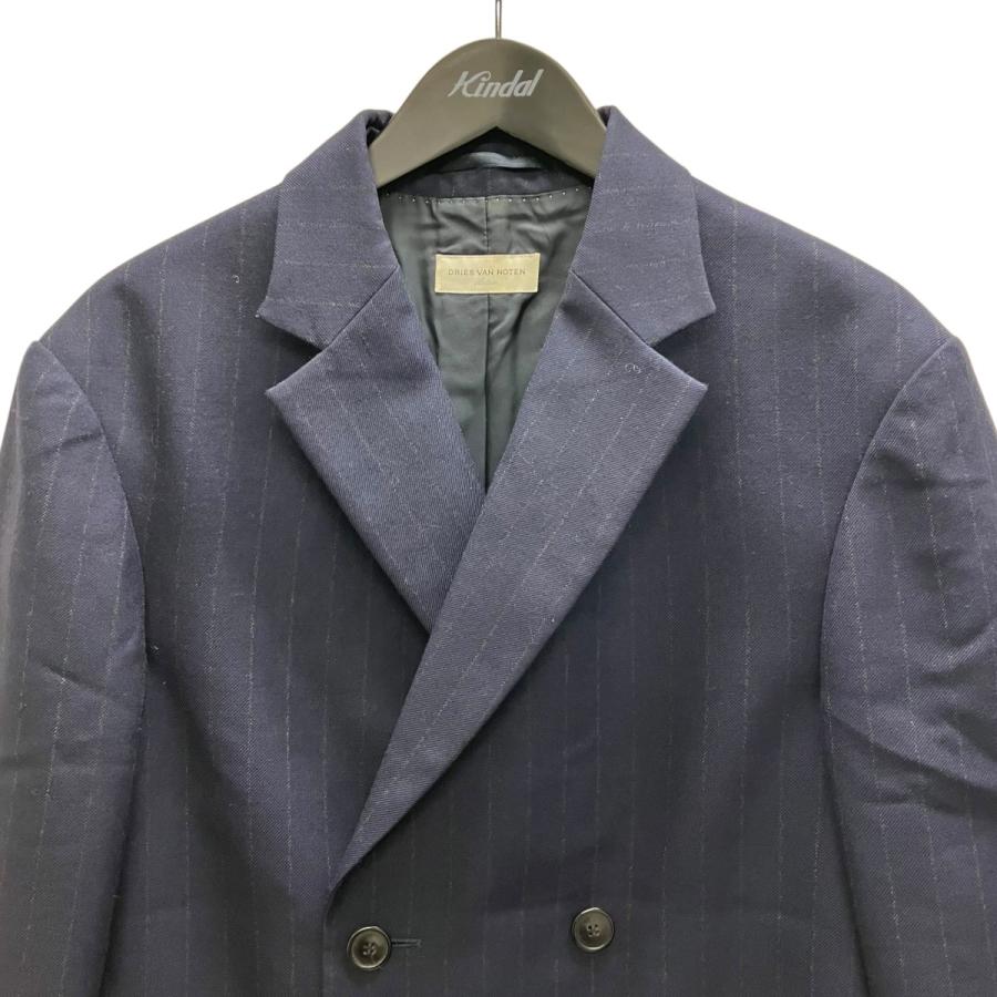 DRIES VAN NOTEN ネイビー テーラードジャケット L DRIES VAN NOTEN（ドリス ヴァン ノッテン） テーラードジャケット