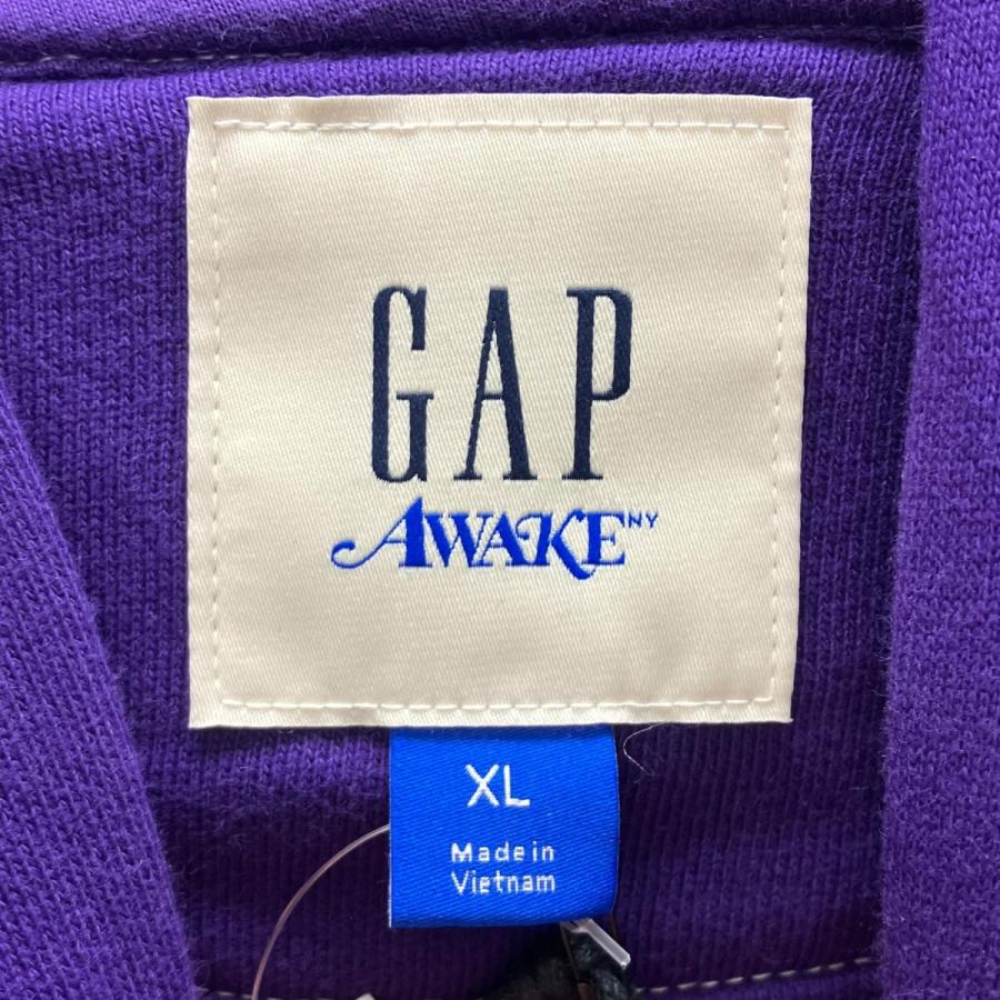 GAP（ギャップ） 【値下げ】GAP×AWAKE ロゴプリントパーカー パープル