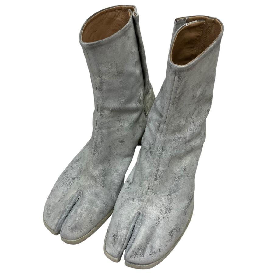 Maison Margiela（メゾンマルジェラ） ペンキ加工足袋ブーツ ホワイト