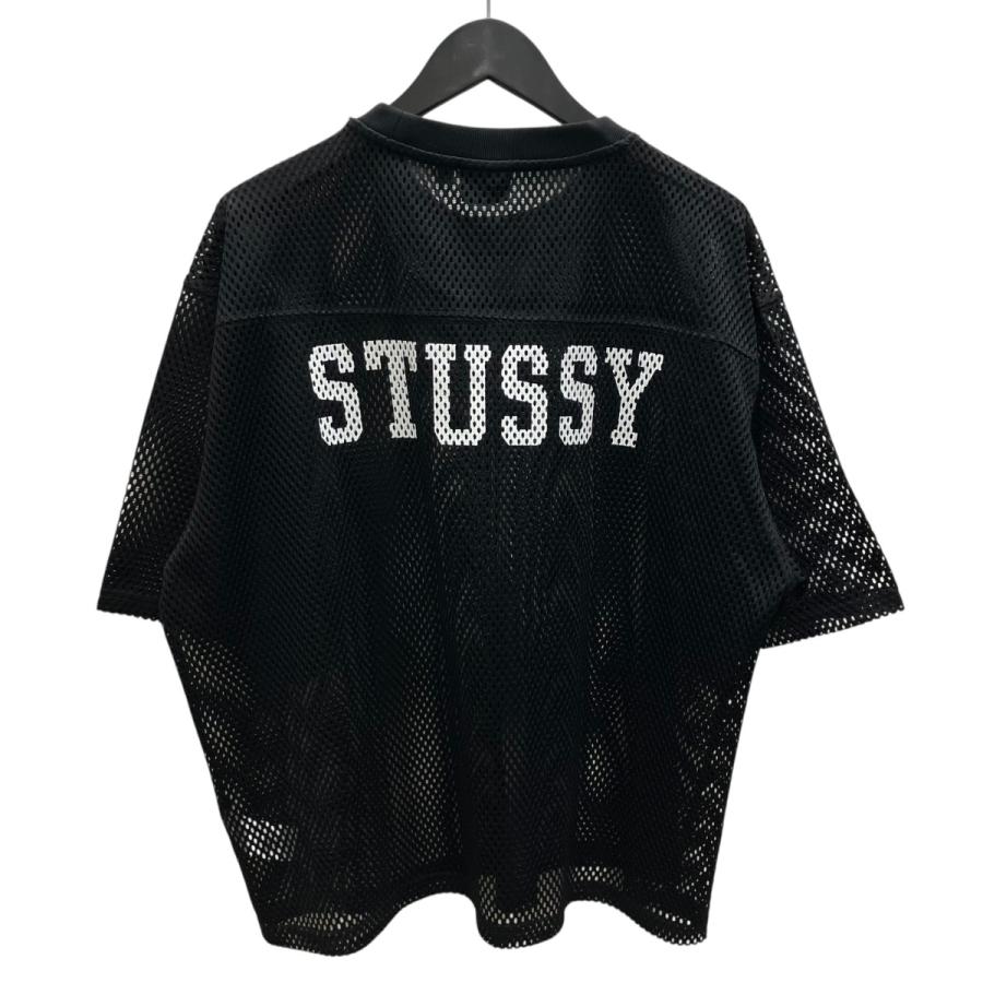 ストゥーシー　STUSSY メッシュ Tシャツ サイズM ブラック STUSSY（ステューシー） メッシュTシャツ ブラック サイズ：XL