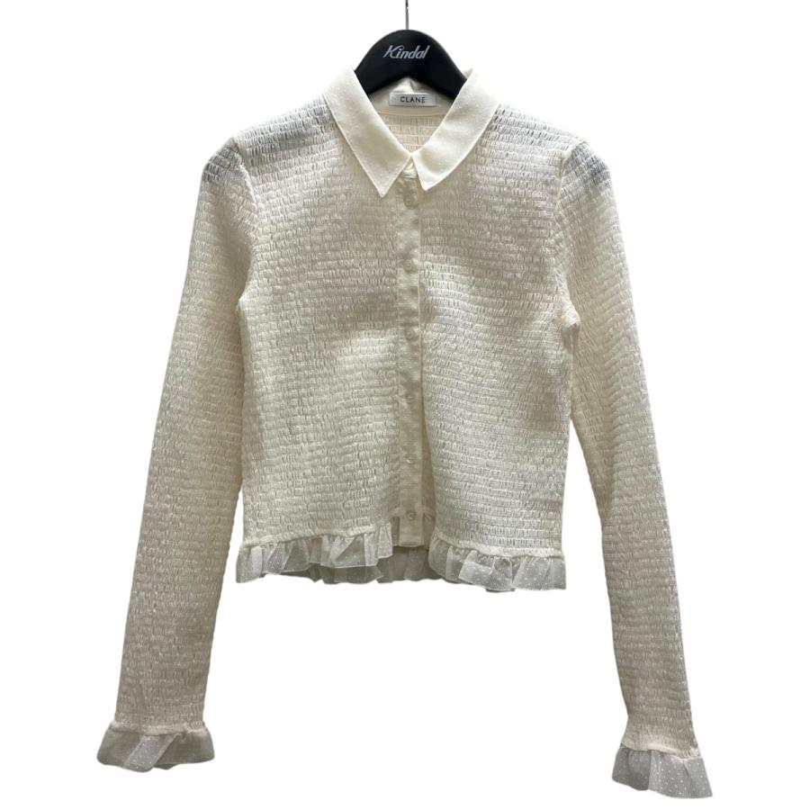 最終値下げ美品CLANE GATHERED MESH SHIRTS CLANE（クラネ） CLANE GATHERED MESH SHIRTS 長袖カットソー
