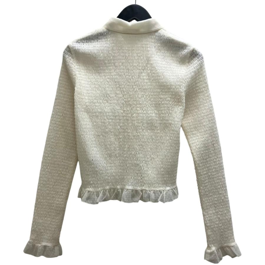CLANE（クラネ） CLANE GATHERED MESH SHIRTS 長袖カットソー