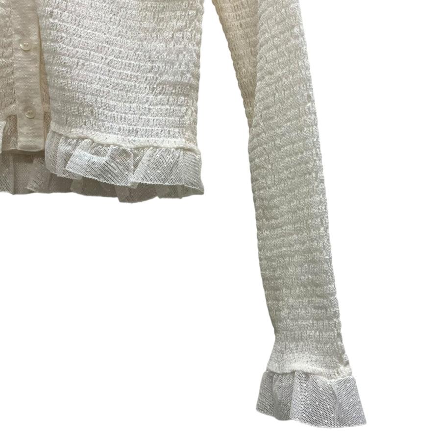 CLANE（クラネ） CLANE GATHERED MESH SHIRTS 長袖カットソー