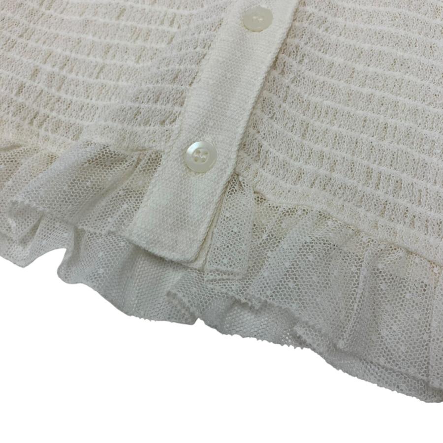 CLANE（クラネ） CLANE GATHERED MESH SHIRTS 長袖カットソー