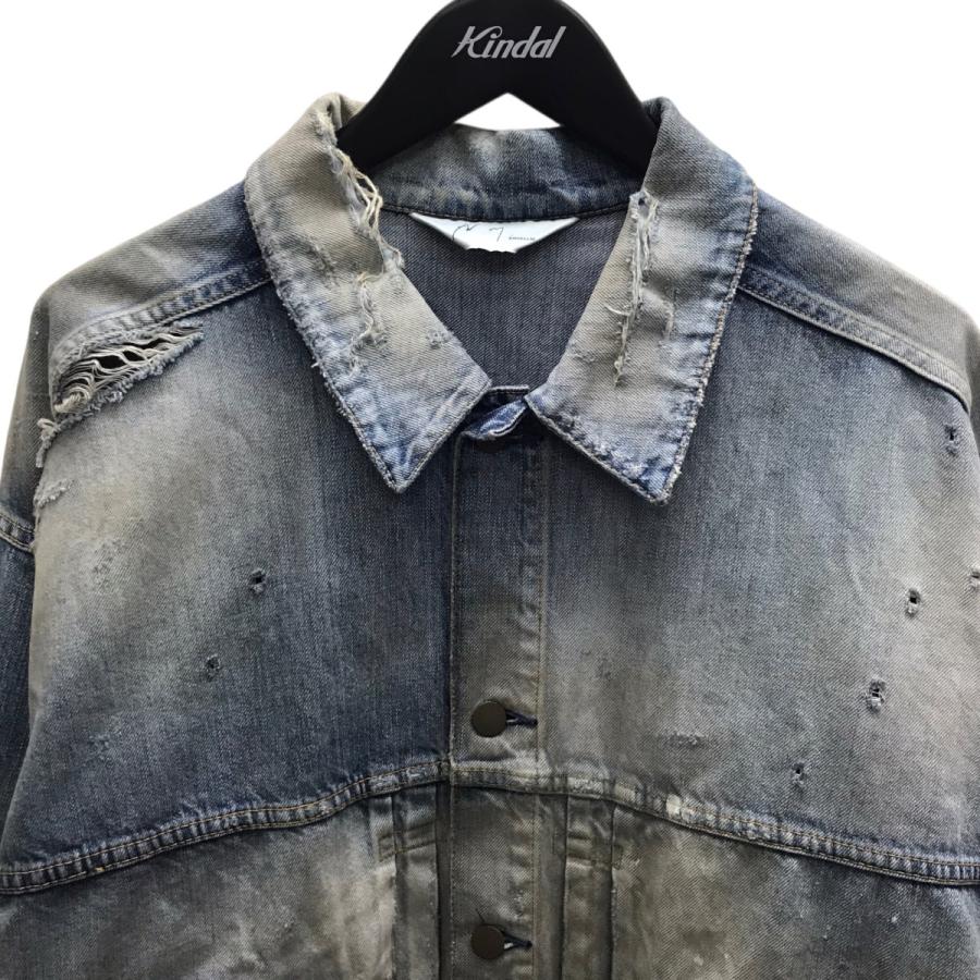 アンセルム ANCELLM CRASH DENIM JACKET デニムジャケット インディゴ