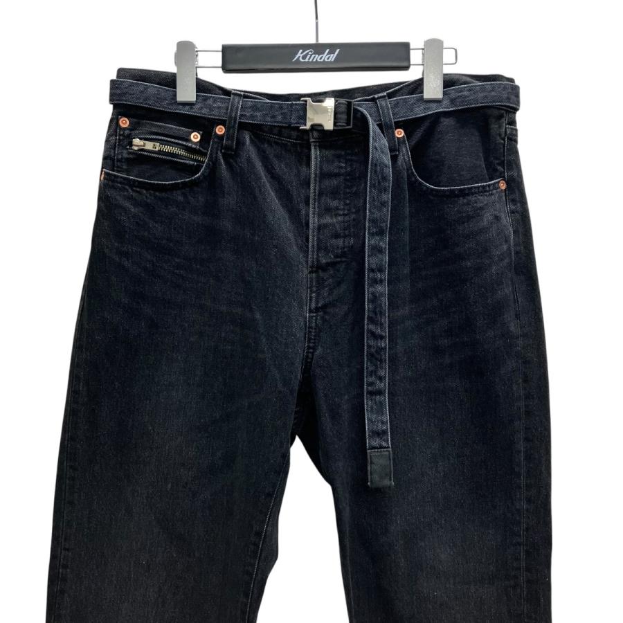 sacai（サカイ） ベルテッドデニムパンツ グレー サイズ：4