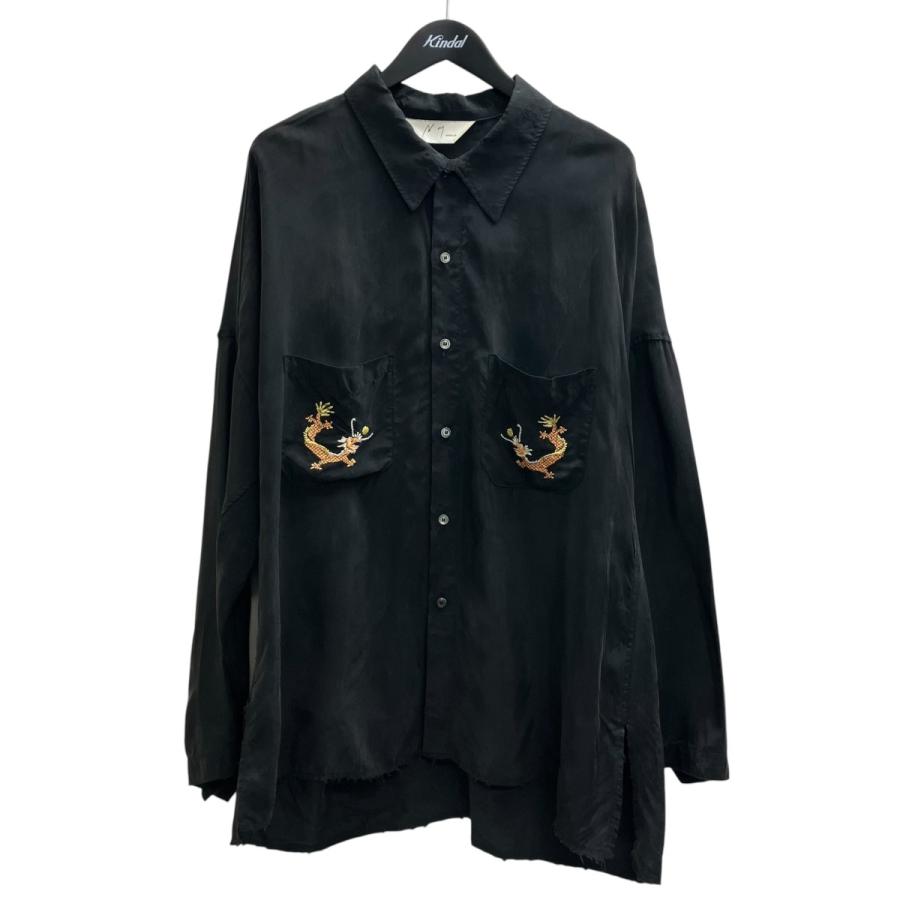 アンセルム ANCELLM AGING EMBROIDERY SHIRT エンブロイダリーシャツ