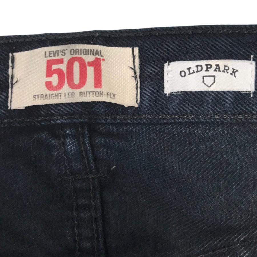 OLD PARK オールドパーク デニムパンツ ブラック サイズ：33x34 