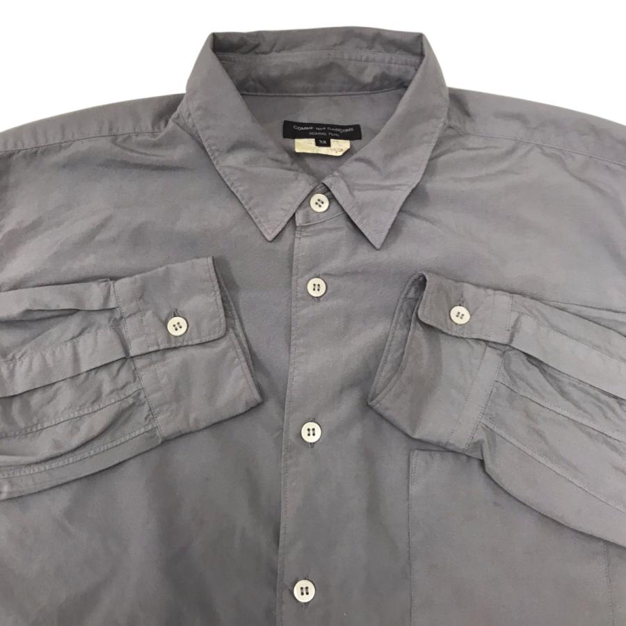 COMME des GARCONS HOMME PLUS グレー長袖シャツ COMME des GARCONS HOMME PLUS コムデギャルソンオムプリュス 長袖