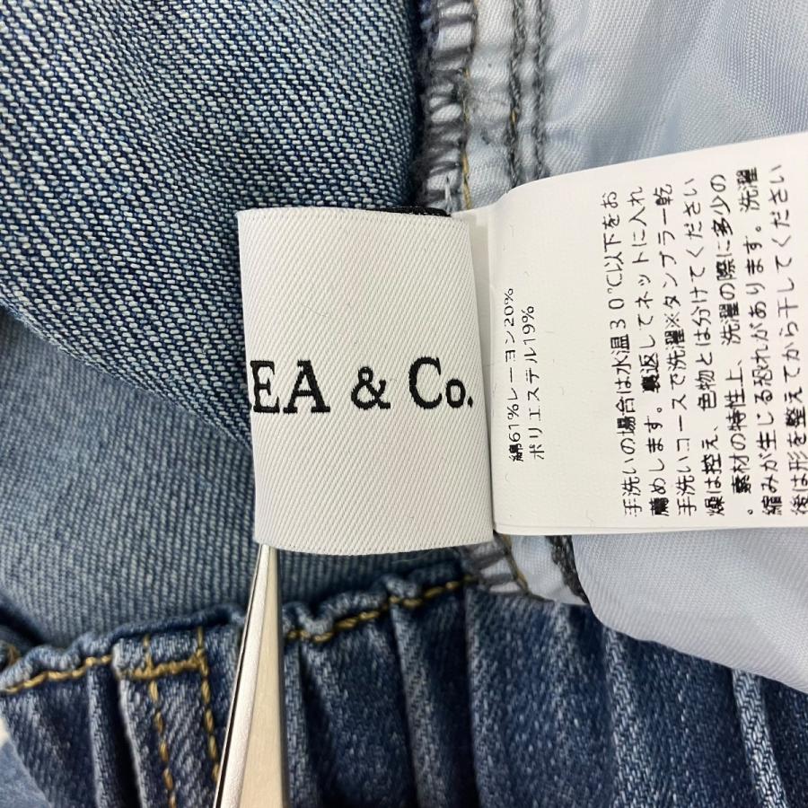 ANDREA＆CO デニムビジュー刺繍パンツ ブルー サイズ
