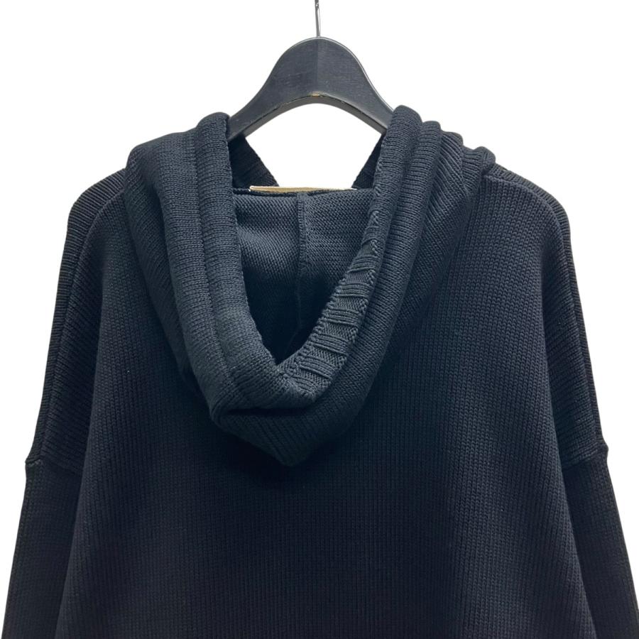 マルニ MARNI ニットパーカー ブラック×ホワイト サイズ：48_3