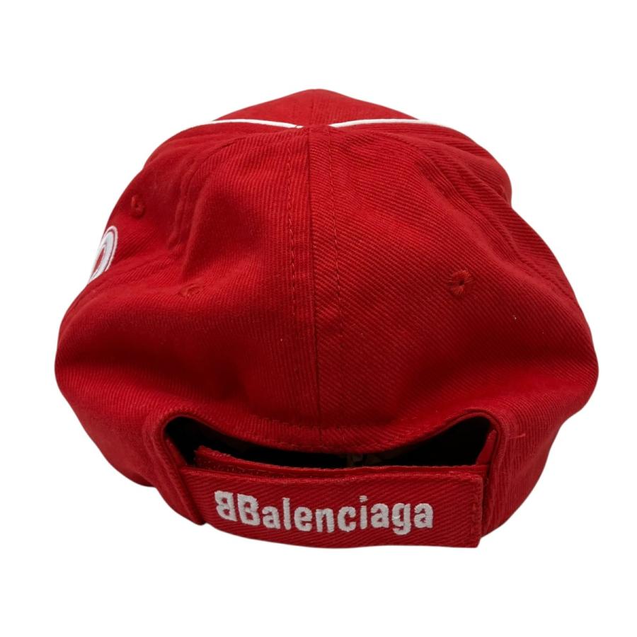 美品！BALENCIAGA バレンシアガ　ベースボールキャップ　サイズL BALENCIAGA（バレンシアガ） キャップ レッド サイズ：L