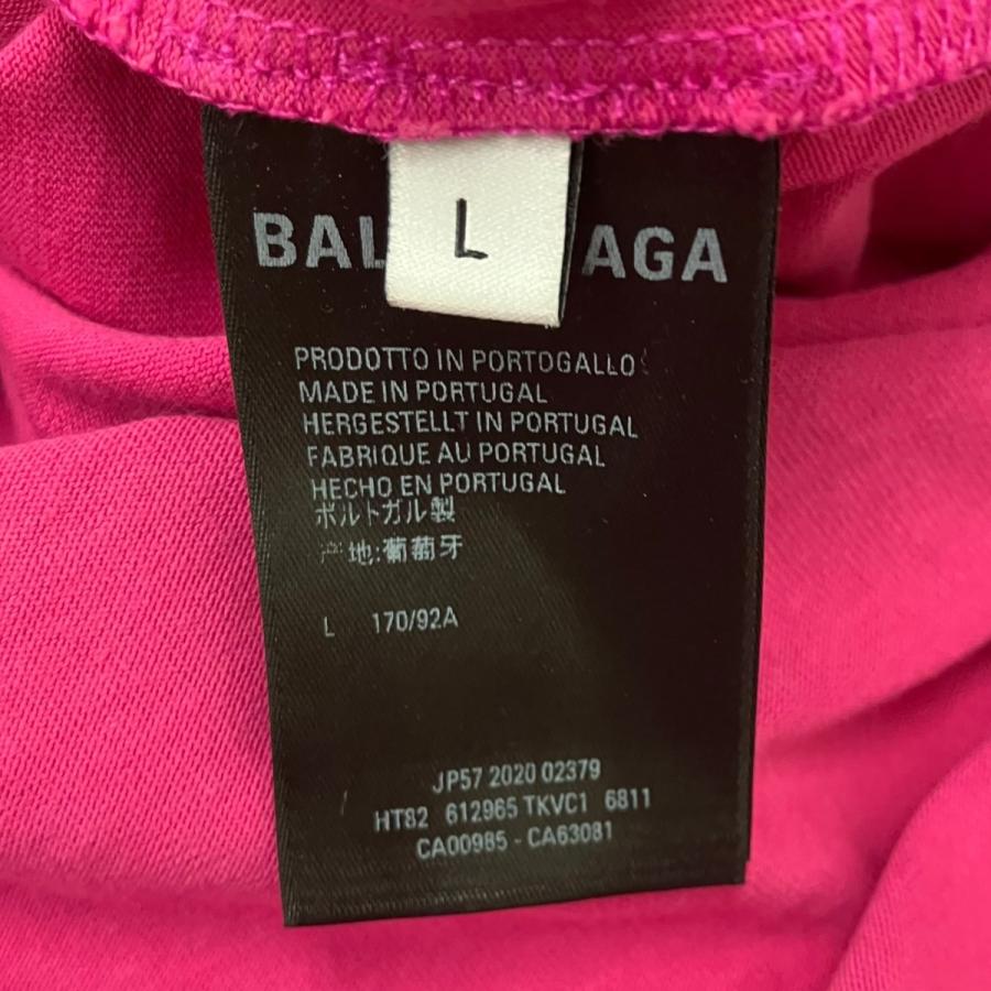 BALENCIAGA（バレンシアガ） フロントロゴTシャツ ピンク サイズ：L