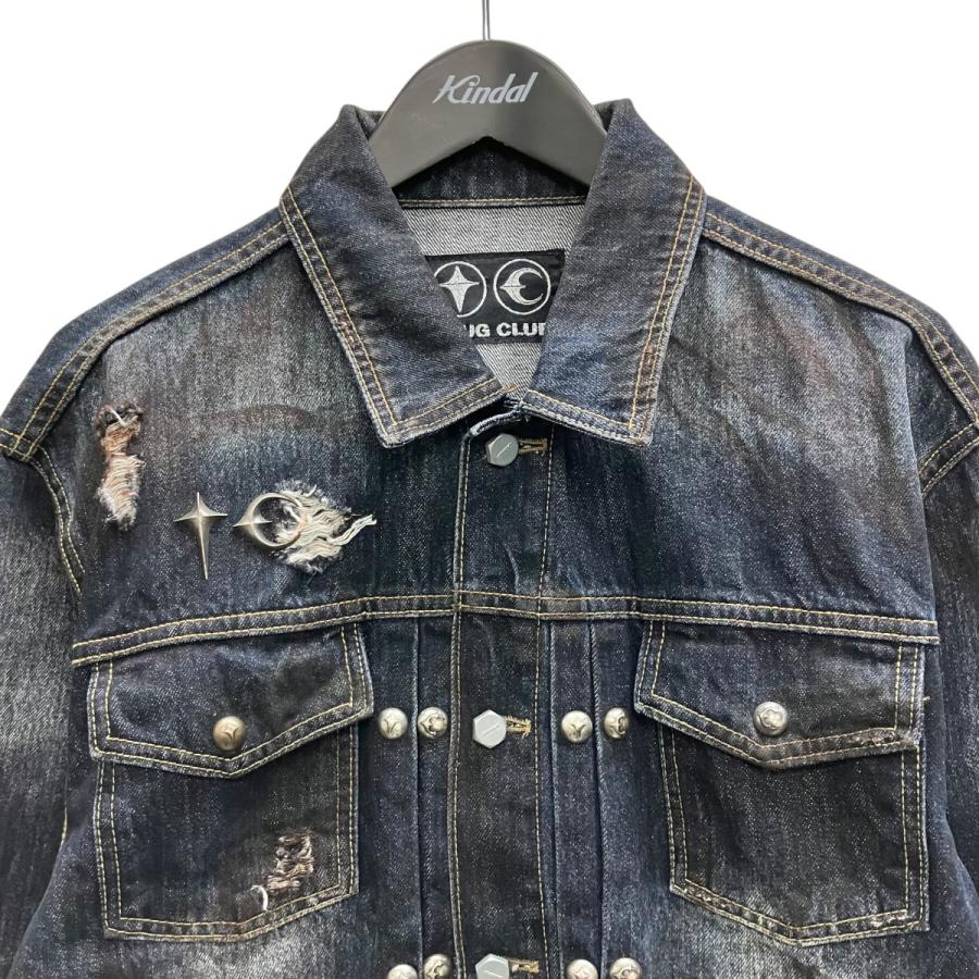 THUG CLUB デニムジャケット サグクラブ THUG CLUB BURN DOWN DENIM JACKET デニムジャケット