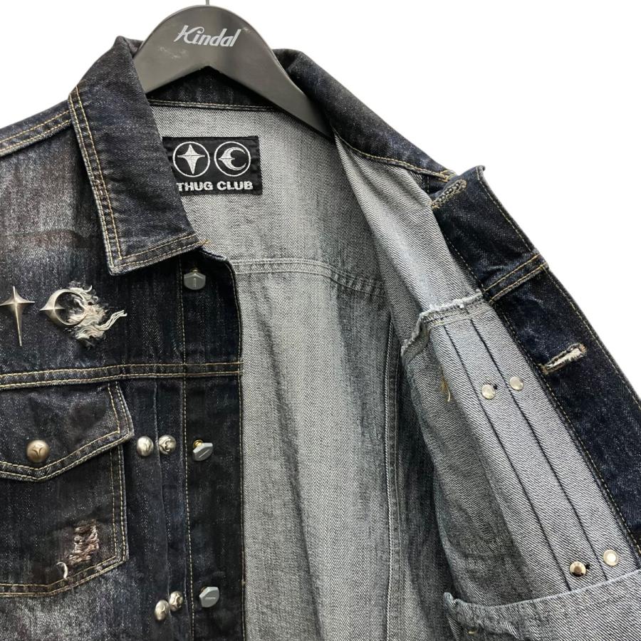 サグクラブ THUG CLUB BURN DOWN DENIM JACKET デニムジャケット