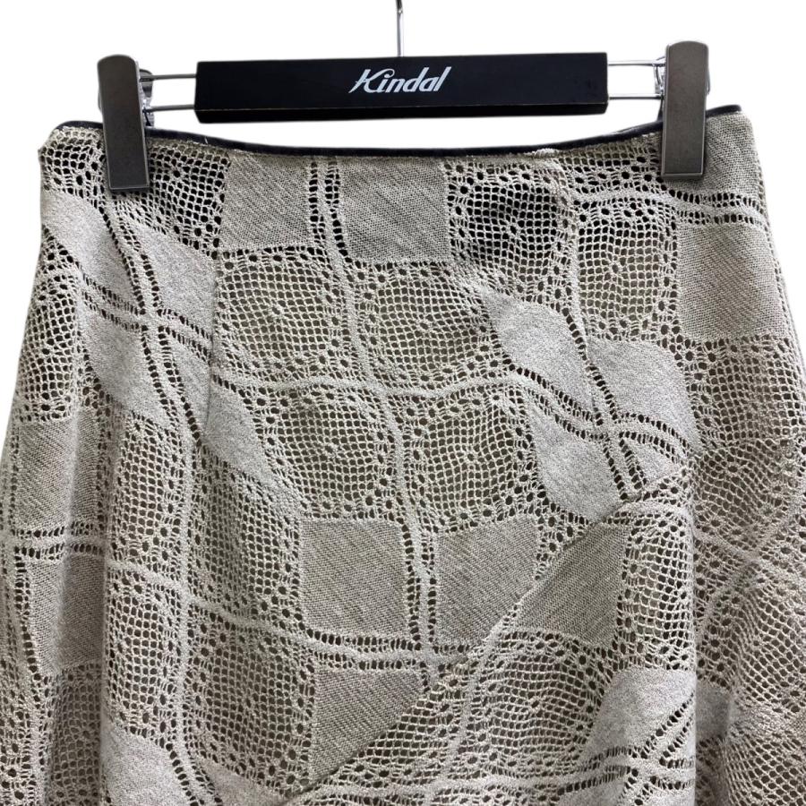 スカート perverze Knit Lace Jagged-hem Skirt PERVERZE Knit Lace Jagged-hem Skirt perverze Knit Lace Jagged-hem