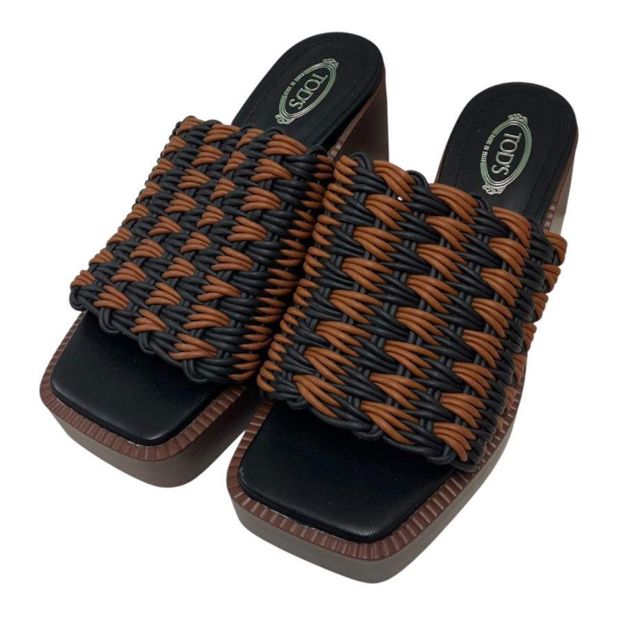 トッズ TOD'S サンダル ブラウン サイズ：24.5cm : カインドオルYahoo