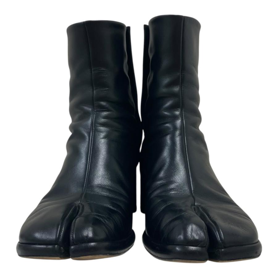 Maison Margiela マルジェラ Tabiブーツ 42 黒 レザー Maison Margiela（メゾンマルジェラ） Maison Margiela TABI 足袋