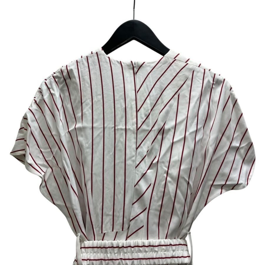 【新品】AKIRA NAKA アキラナカ シャツワンピース ２　M ストライプ AKIRANAKA（アキラナカ） ピンストライプノースリーブワンピース