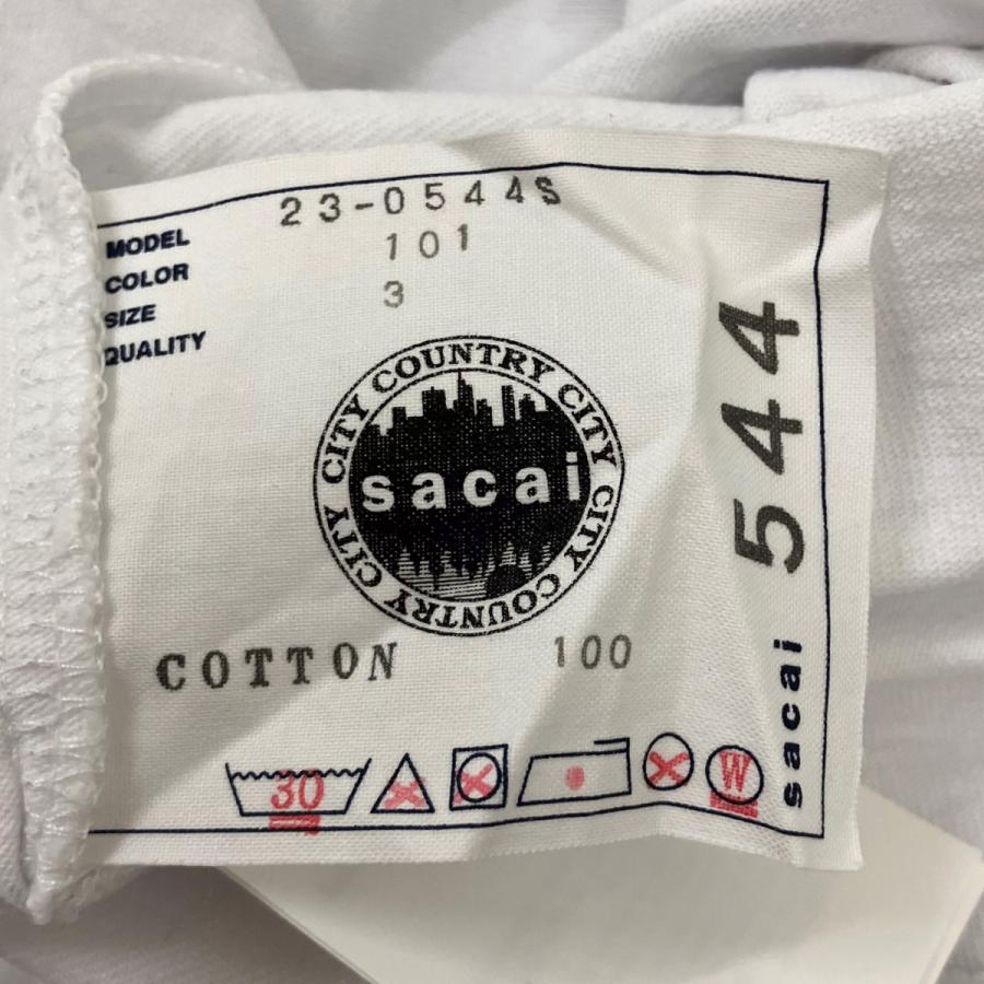 Sacai Sロゴ Tシャツ ホワイト SIZE3 sacai（サカイ） ロゴTシャツ ホワイト サイズ：3 : カインドオルYahoo