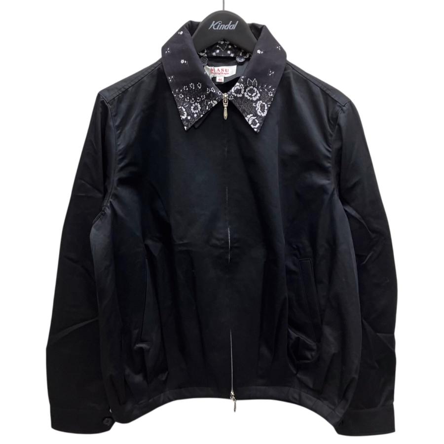 26SS　MASU MA-1ブルゾン 44 値下げ】MASU 26SS BALLOON SPORTS JACKET ジップジャケット ブラック