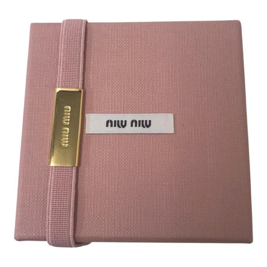 miu miu（ミュウミュウ） ビジューレザーブレスレット ピンク